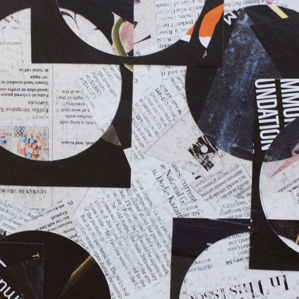 "Connections," original collage, 24" x 30"