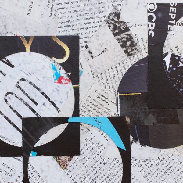 "Connections," original collage, 24" x 30"