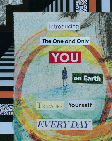 "One and Only You," original collage, 10" x 8"