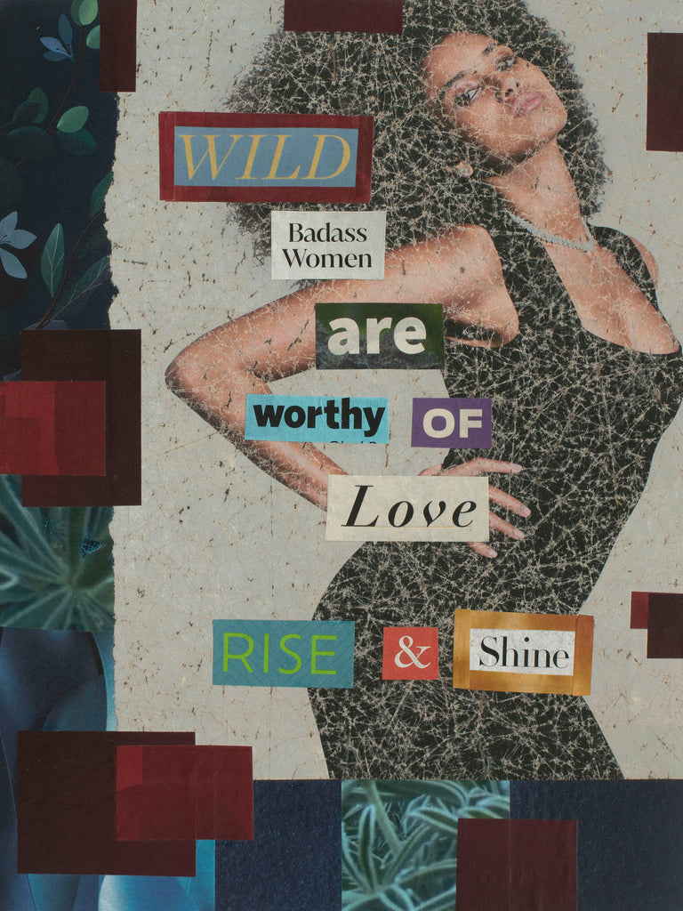 "Rise & Shine," original collage, 12" x 9"