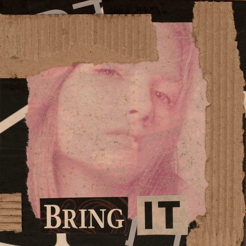 "Bring It," original collage, 6" x 6"