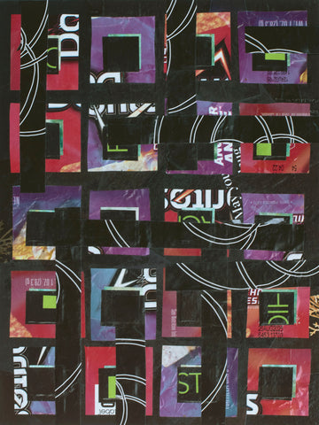 "Doritos," original collage, 12" x 9"