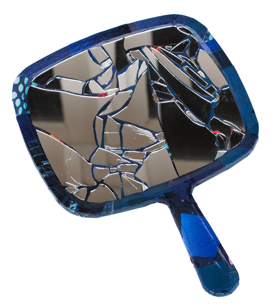 "Mirror Mirror," original collage, 12.5" x 9"