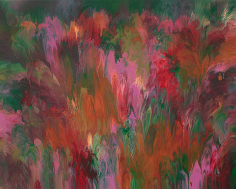 "Garden Party," original painting, 24" x 30"