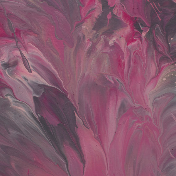 "Perennial," original painting, 36" x 12"