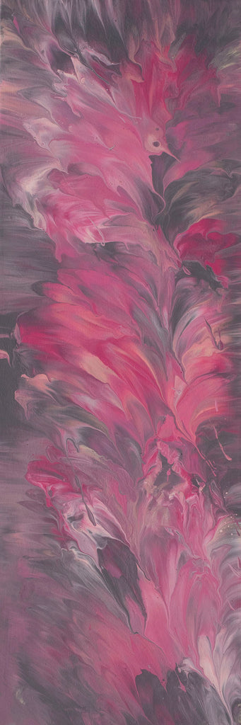 "Perennial," original painting, 36" x 12"