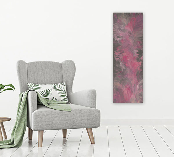 "Persephone Rising," original painting, 36" x 12"