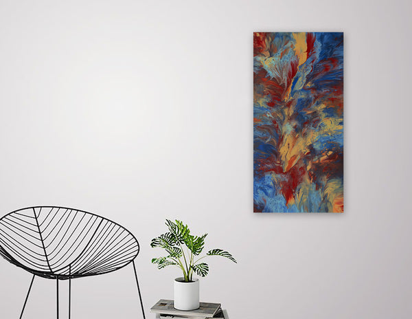 "Flash," original painting, 30" x 15"