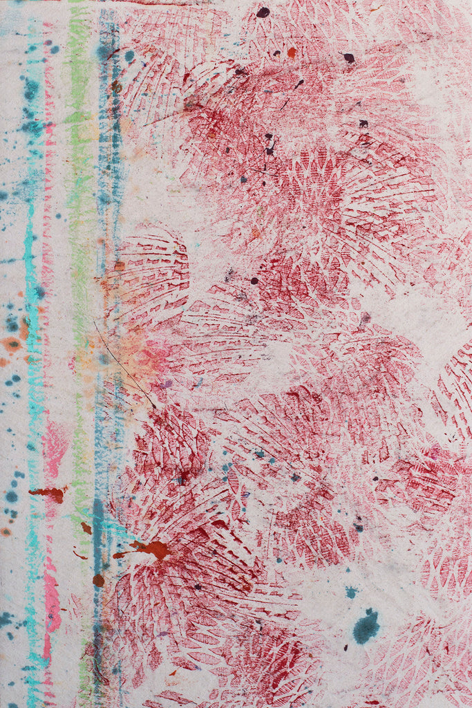 "Blue Stripes," original painting, 36" x 24"