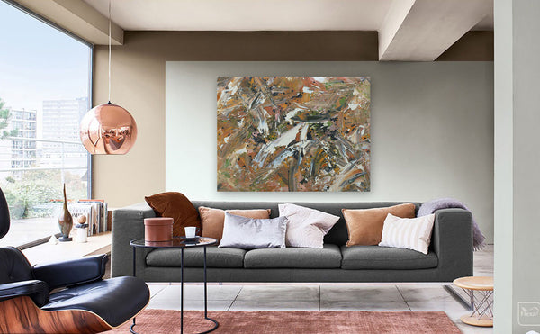 "Dancing with the Devil" original painting, 36" x 48"