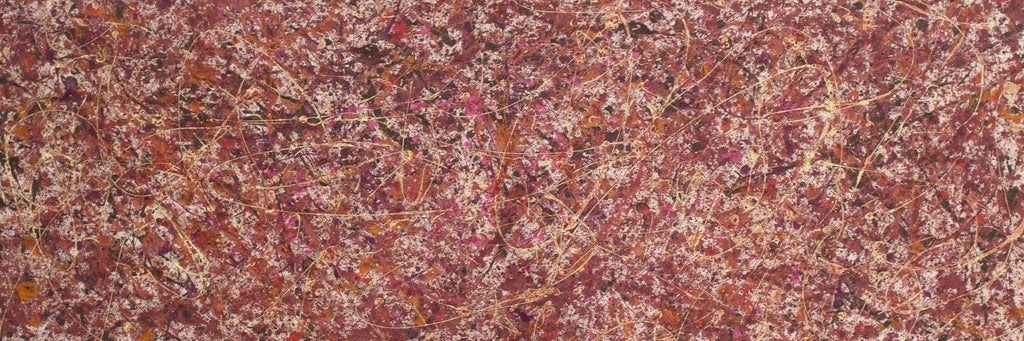 "Gold Rush," original painting, 20" x 60"