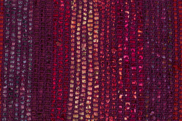 Handwoven Tablerunner, Burgundy-Purple, 14" x 44"