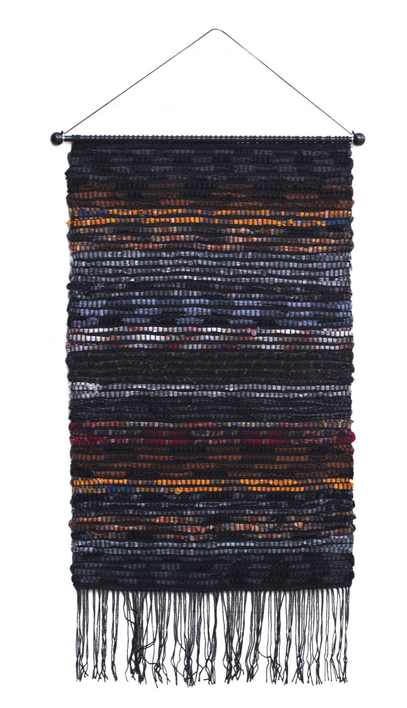 Sakiori Wall Hanging, "Earth," 20.5" x 32.5"