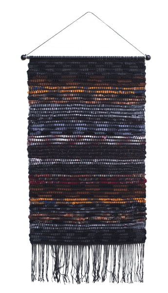 Sakiori Wall Hanging, "Earth," 20.5" x 32.5"