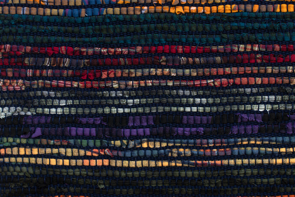 Sakiori Wall Hanging, "Sky Bright," 21" x 35.5"