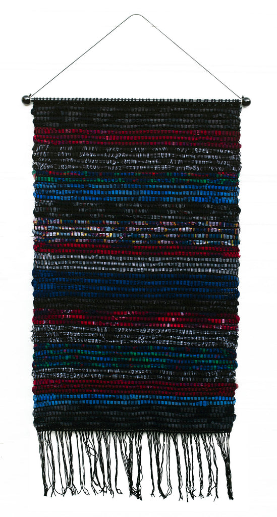 Sakiori Wall Hanging, "Night Sky," 20.5" x 33"