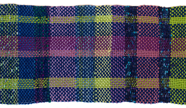 Handwoven Scarf, "Evening Dew," 6.5" x 59"