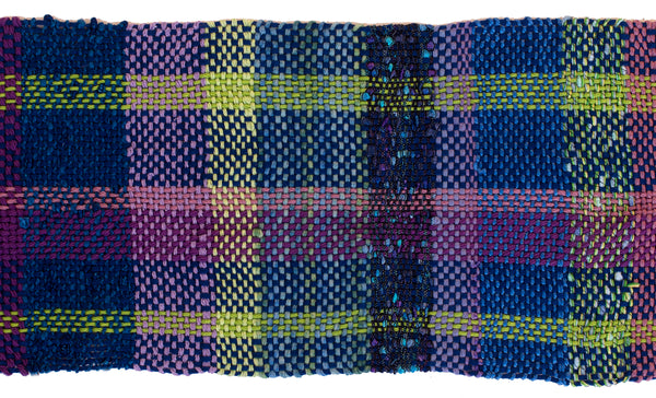 Handwoven Scarf, "Evening Dew," 6.5" x 59"