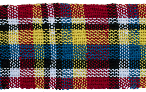 Handwoven Scarf, "Mondrian," 6.5" x 57"