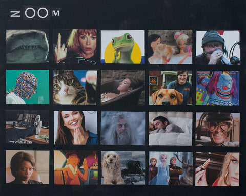 "The New Normal," original collage, 16" x 20"