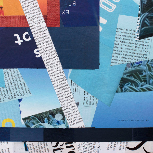 "Where Is the Truth?," original collage, 24" x 24"
