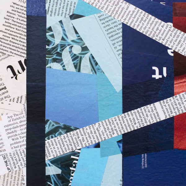"Where Is the Truth?," original collage, 24" x 24"