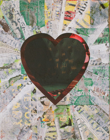 Cassandra Tondro, "Marking Time," collage art