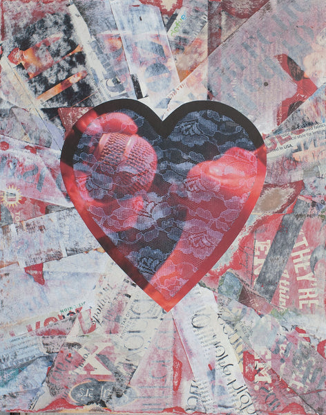 Cassandra Tondro, "Passion" collage art