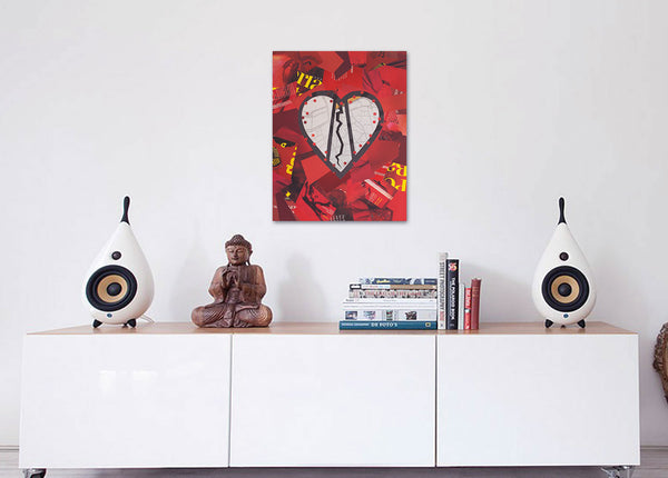 "Broken," original collage, 14" x 11"