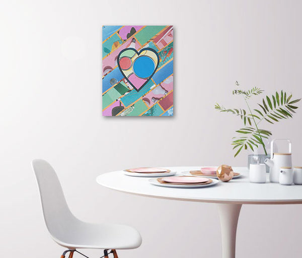 Cassandra Tondro, "Bird's Eye View," collage art