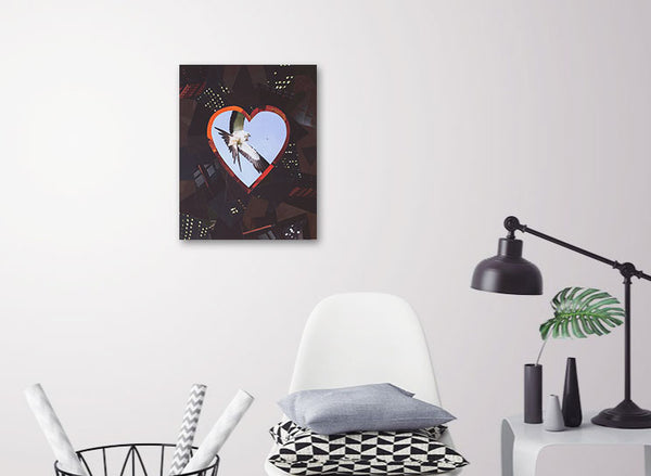 Cassandra Tondro, "Spirit Bird," collage art