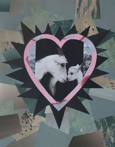 Cassandra Tondro, "Madonna and Child," collage art