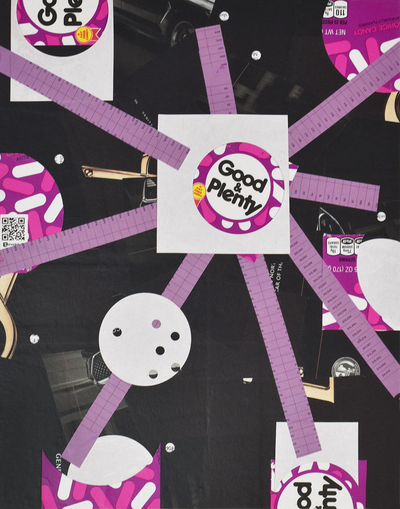 "Choo Choo Charlie," original collage, 14" x 11"