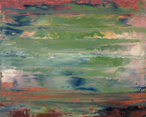 Cassandra Tondro, abstract painting, "After the Storm," landscape art
