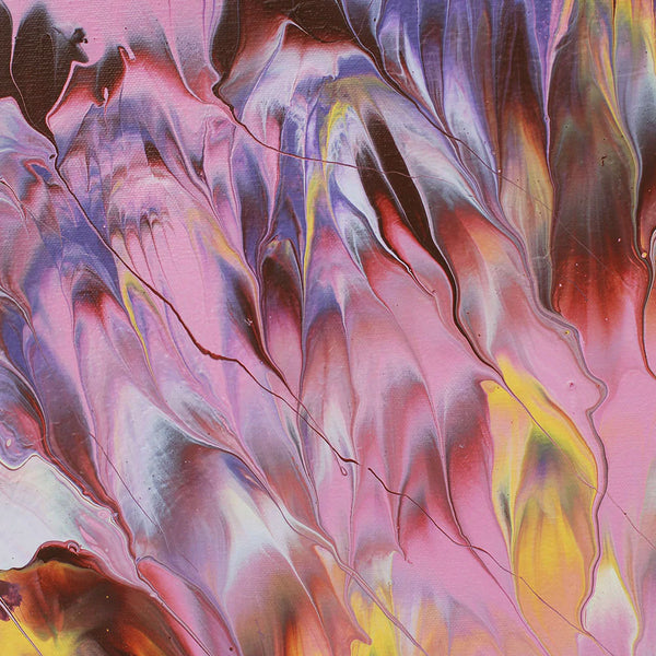 "On Angel Wings," original painting, diptych, 20" x 48"