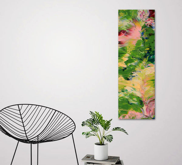"Sky's the Limit," original painting, 36" x 12"