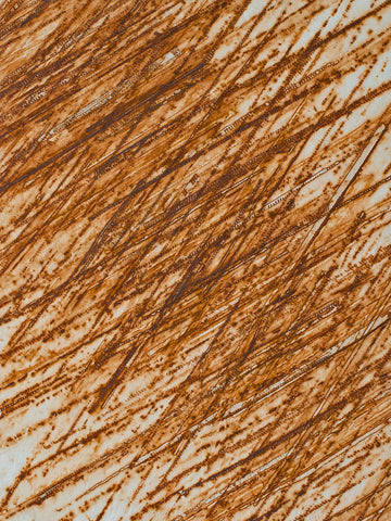 Cassandra Tondro, "Crossfire," rust art