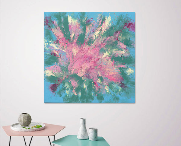 "Abandon," original painting, 30" x 30"
