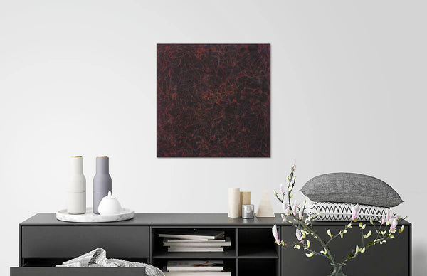 "Web of Life," original painting, 20" x 20"